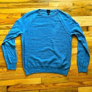 J Crew Men’s Raglan budded crewneck sweater - Large (Blue)